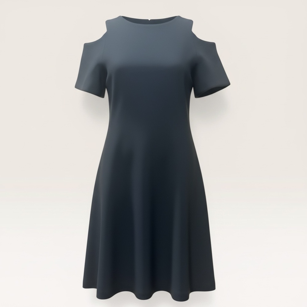 White House Black Market Black Cold Shoulder Dress